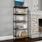 Hastings Home 5-Tier Bookshelf, Open Industrial Style Etagere Shelving Unit for Decoration, Storage and Display 739037ZCY - alternate 1